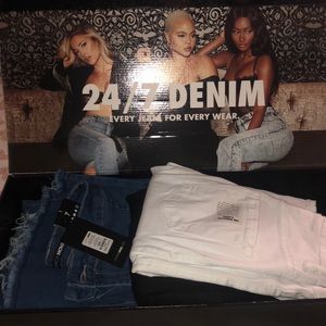 6 pair of fashion nova jeans size 7 all brand new